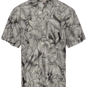 Grenada Leaves - Black, XL