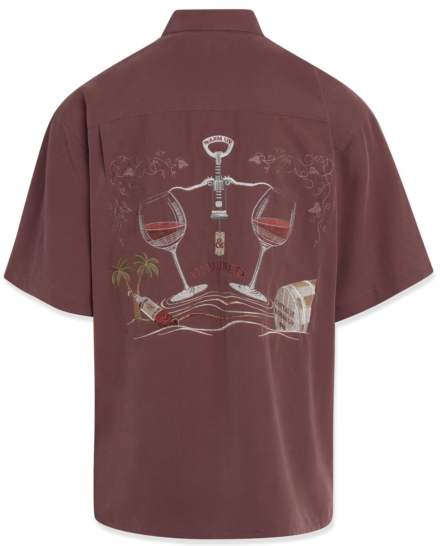 bamboo cay short sleeve embroidered relax and unwined camp shirt