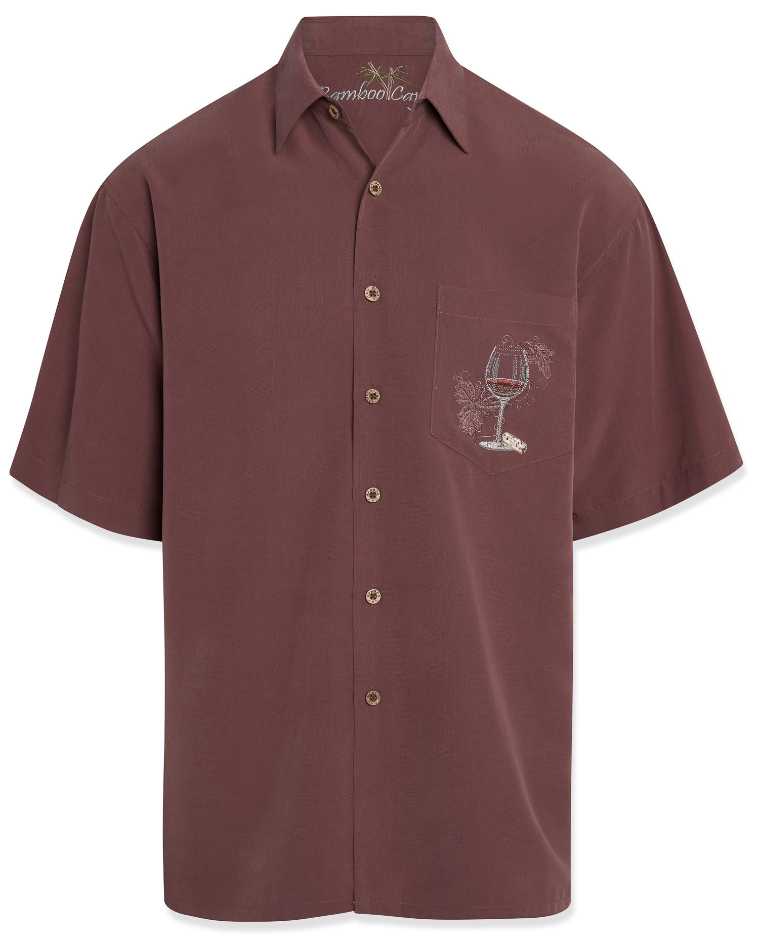 bamboo cay short sleeve embroidered relax and unwined camp shirt
