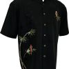 embroidered bamboo cay mens shirt