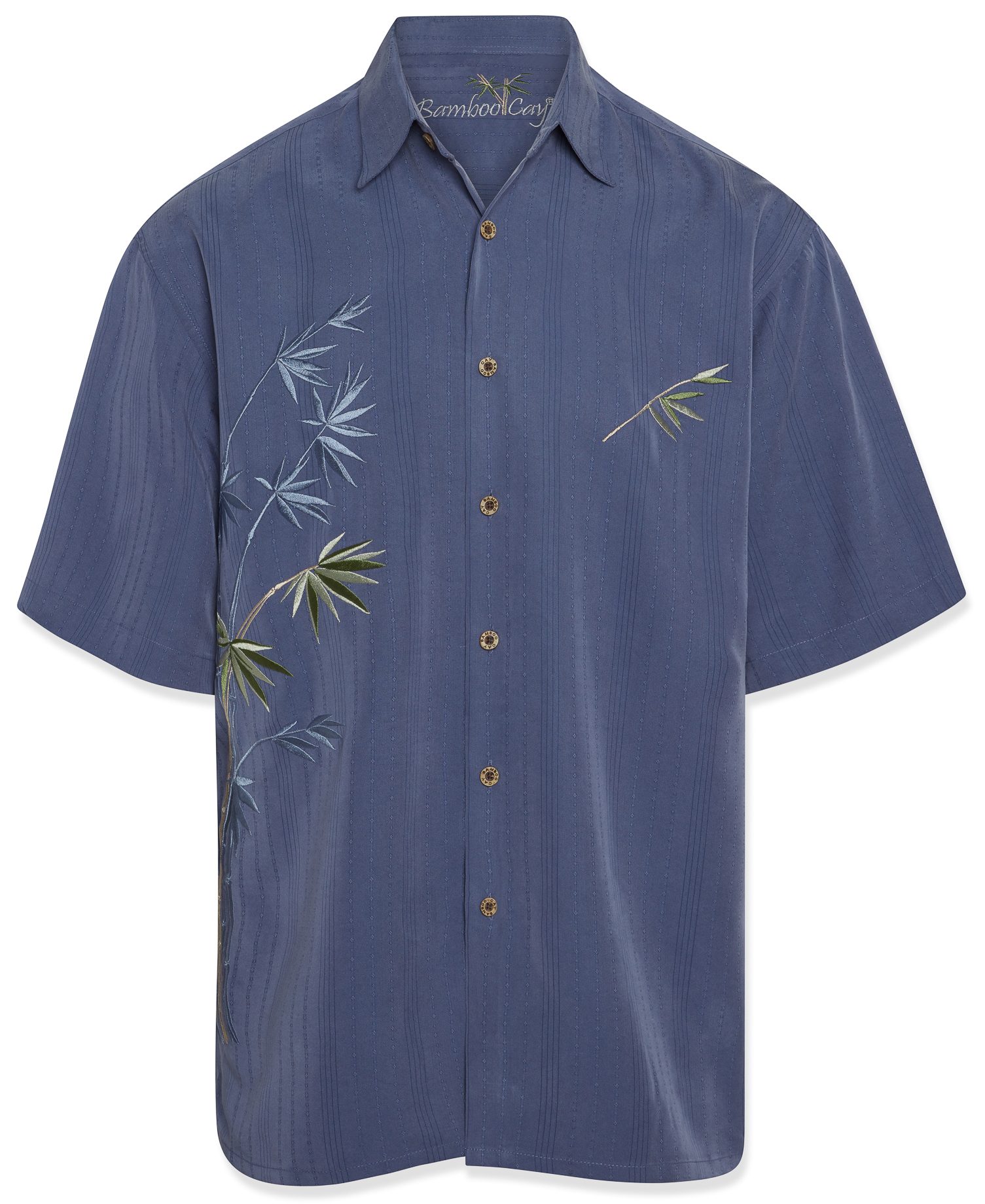 bamboo cay flying bamboos embroidered shirt