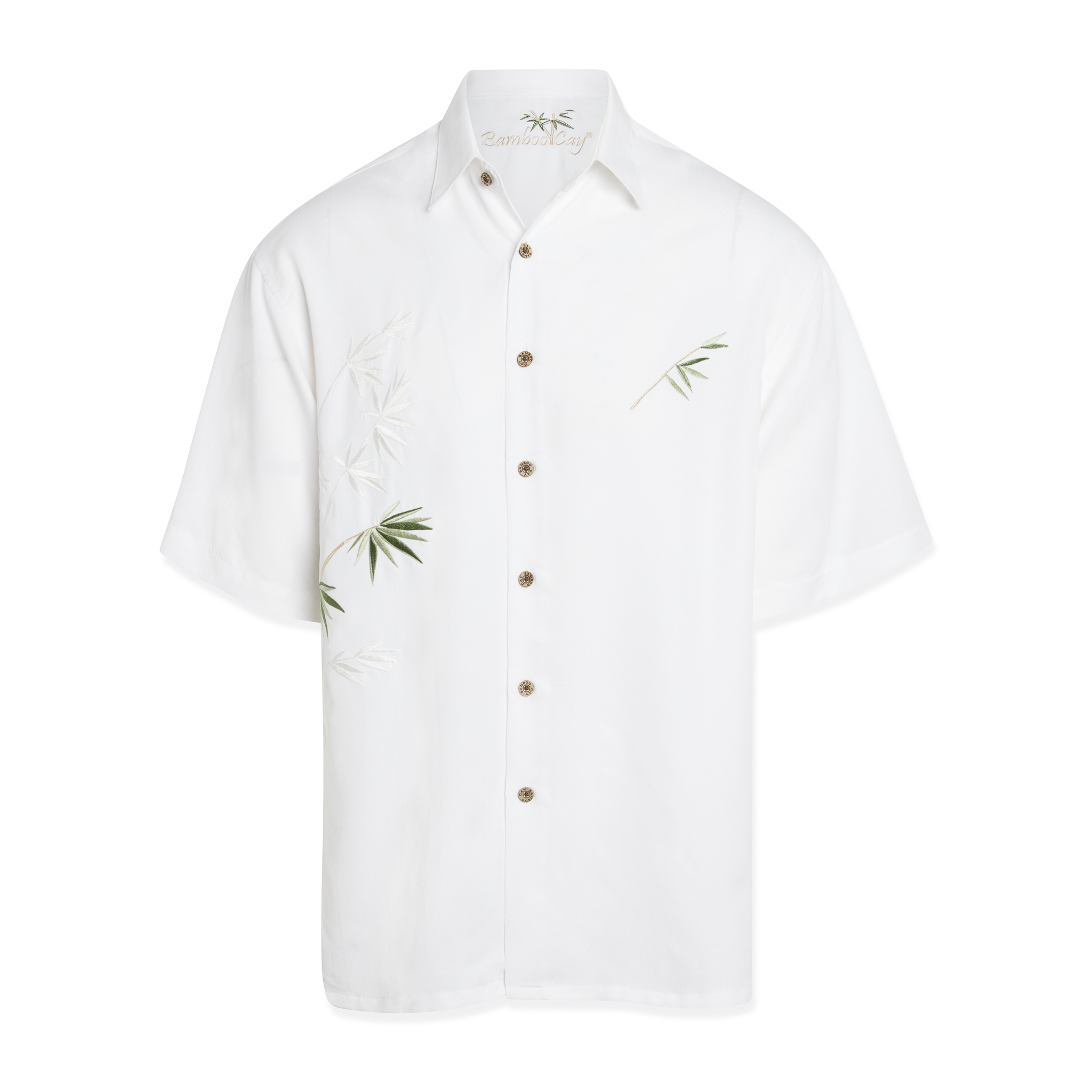bamboo cay flying bamboos embroidered shirt