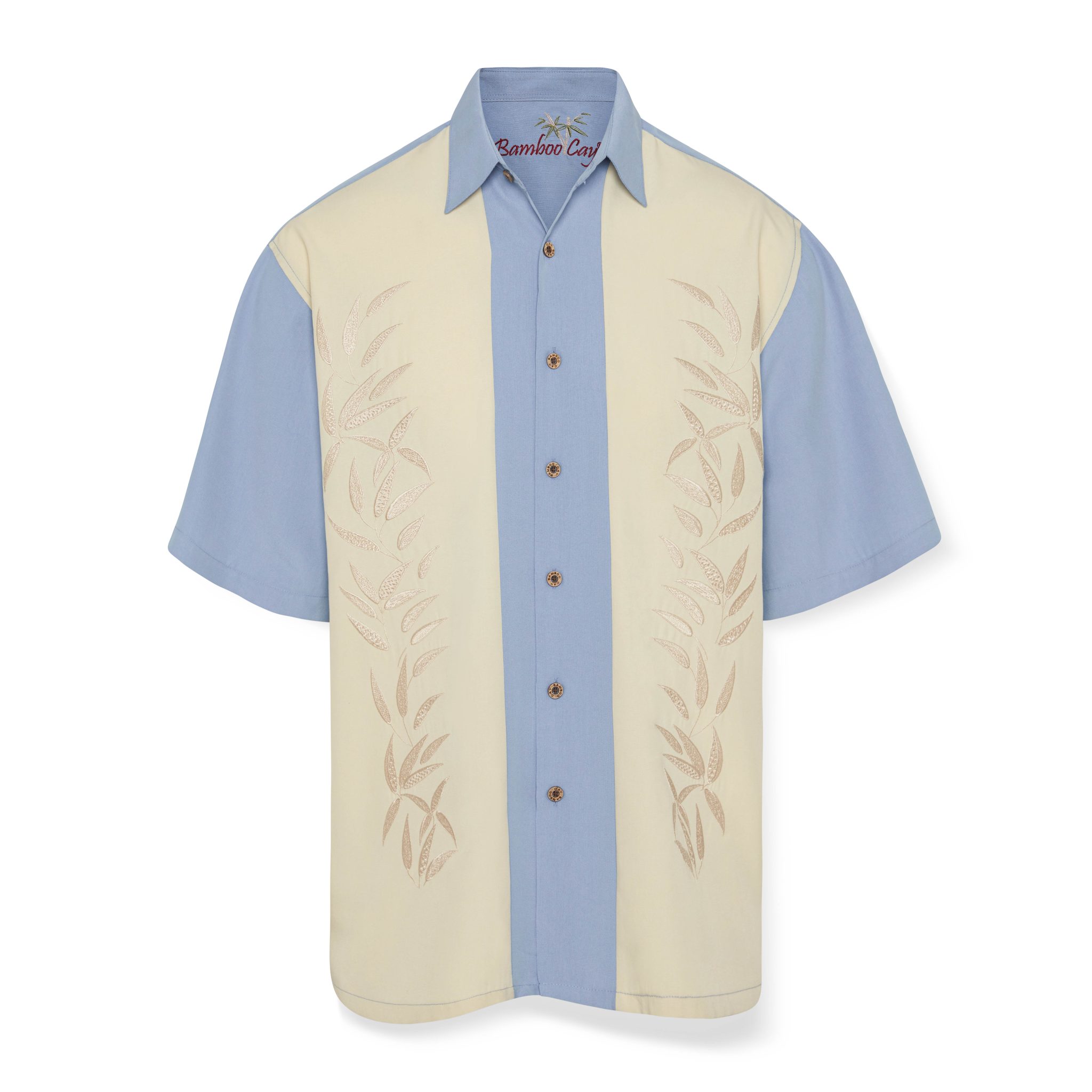 Bamboo Cay® Official Site — Vertical Bamboos Camp Shirt