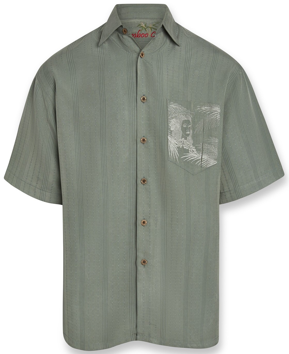 Bamboo Cay Hawaiian Islands Embroidered Shirt
