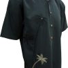 Bamboo Cay Men's Flying Palms Short Sleeve Embroidered Camp Shirt