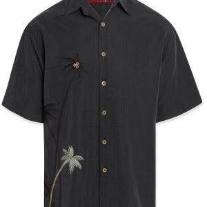 flying palms embroidered bamboo cay shirt