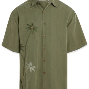 flying palms embroidered bamboo cay shirt
