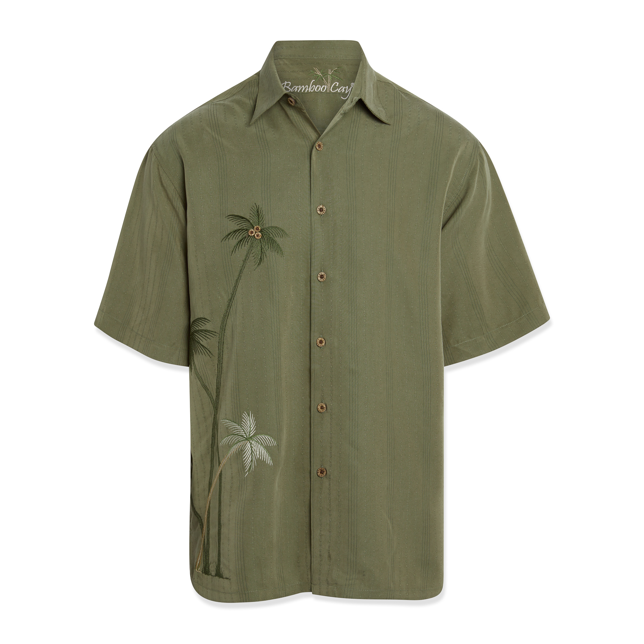flying palms embroidered bamboo cay shirt