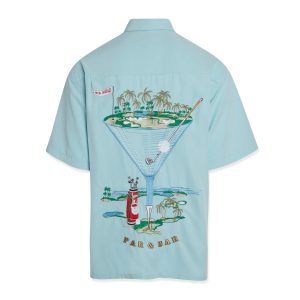 bamboo cay par and bar short sleeve button down shirt
