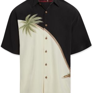 bamboo cay mens hurricane palm embroidered shirt